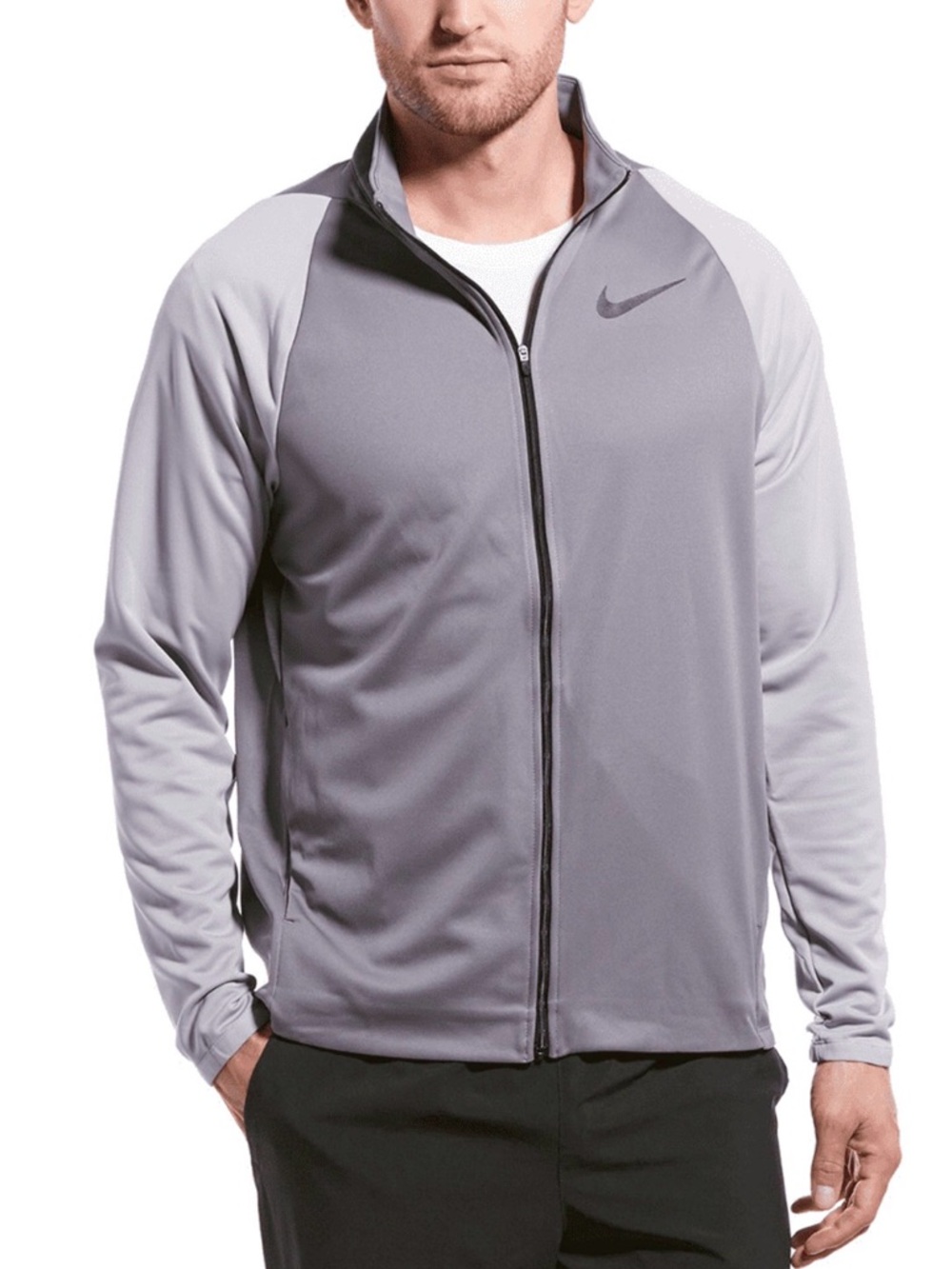 🛍️Nike Men’s Small Grey Full-Zip Athletic Dri-Fit Jacket